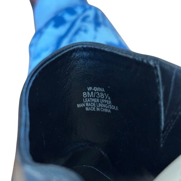 VINCE CAMUTO x VC "Ovina" Black Leather Square Toe Mule | Size 8M/38 1/2 - Picture 3 of 8